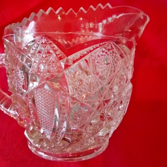 Vintage Cut Glass Creamer - Picture 3 of 6